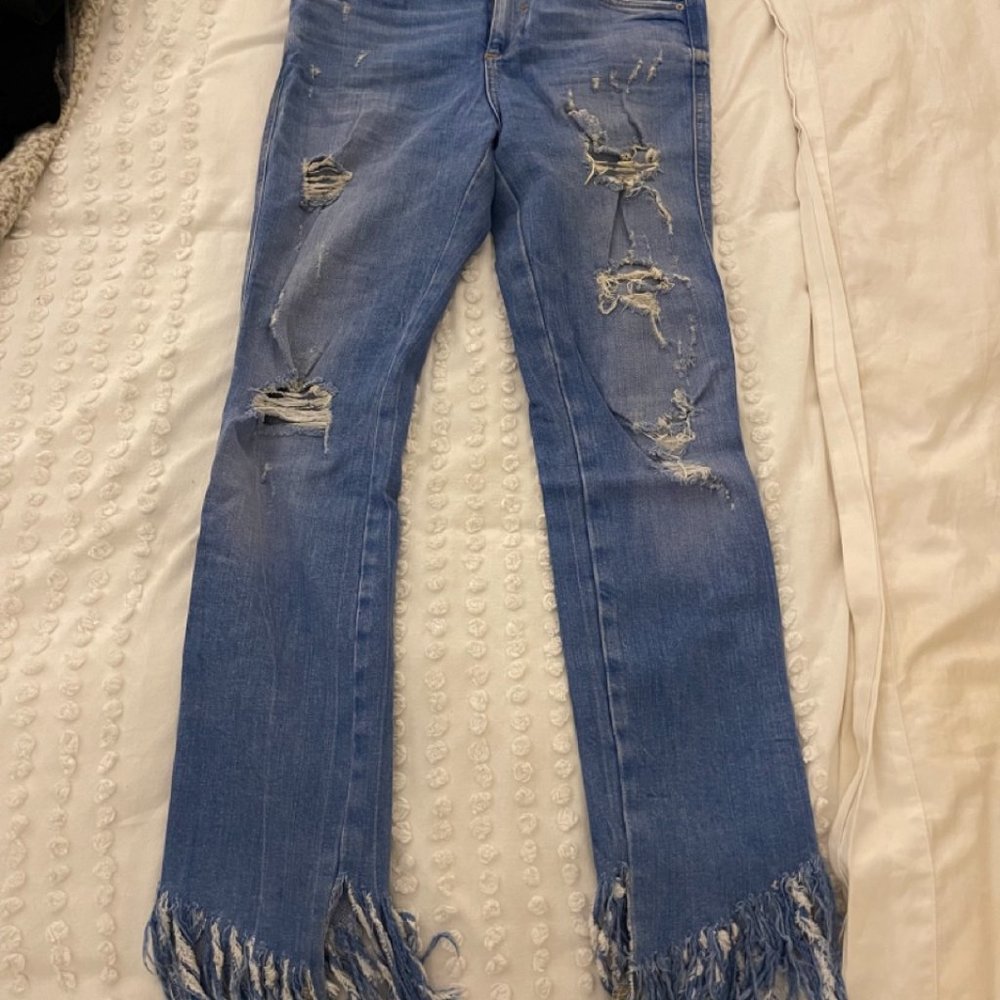 Zara Fringe Jeans